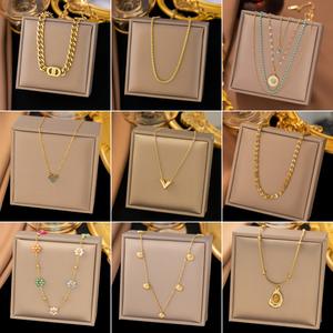 Collar de explosiones 1 Cadena de eslabones chapada en oro de acero inoxidable Diseño de mariposa de moda Joyería de aniversario de gama alta de moda de lujo - Product Image 2