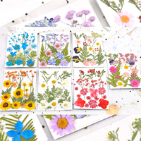INTODIY vente en gros, mélange de feuilles séchées, plantes, fleurs sèches, Nail Art pour résine, artisanat, bijoux, cadeau, bougie, emballage, décoration