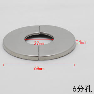Cache-robinet décoratif rond à encliquetage en acier inoxydable pour tuyau d'eau, cache-trou mural pour tuyaux de plomberie - Product Image 4