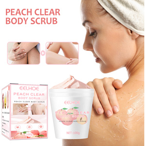 Gommage de massage corporel de haute qualité Exfoliant biologique Éclaircissant pour peaux mortes Gommage crème glacée à la pêche - Product Image 5