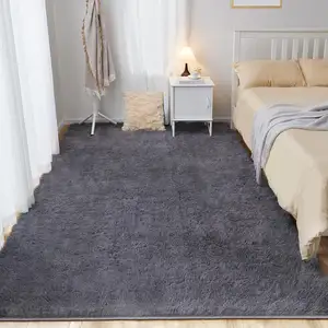 Kunstkaninchenfell flauschiger plüsch gepolsterter Raum teppich Wohnzimmer Schlafzimmer Matte flauschiger großer weicher Teppich teppich