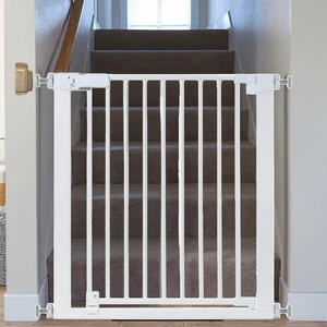 Barrière de sécurité extra large pour bébé, à fermeture automatique, pour escaliers, porte de sécurité pour bébé à fixation par pression, <span class=keywords><strong>portillon</strong></span> de sécurité pour enfant, barrière de sécurité en métal pour bébé - Product Image 4
