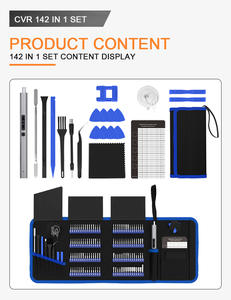 <span class=keywords><strong>142</strong></span> In 1 Kit di montaggio per barra di leva portatile Set di cacciaviti per batteria al litio per riparazione elettronica - Product Image 4