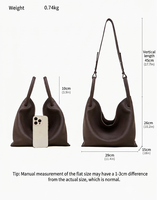Sac seau en cuir de vachette pleine fleur, design personnalisé OEM/ODM, sac à main de créateur haut de gamme pour femme, sac fourre-tout de qualité supérieure