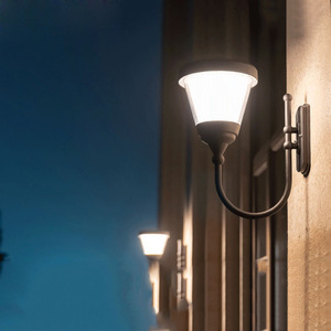 HK Mistai venta directa de fábrica moderna LED IP65 impermeable al aire libre luz de pared solar para jardín - Product Image 3