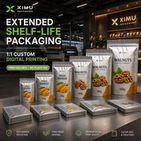Bolsa de Papel de Aluminio Puro para Snacks, Tipo Stand-Up, Resistente a la Humedad, Reutilizable, 500g 1kg, para Frutos Secos, Larga Vida Útil, para Exportación