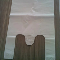 Sacs en plastique de T-shirt de shopping réutilisables de logo personnalisé en gros