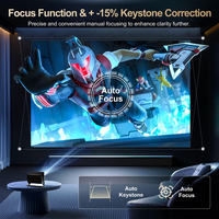 Grosir H3 proyektor Android 1080P Asli Smart bioskop rumah 4K Full Hd proyektor Auto fokus Mini Portable Outdoor Projector