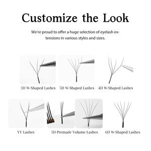 <span class=keywords><strong>Golle</strong></span> OEM forma pestañas W estilo suministros 5D Curl Cachemira extensión de pestañas mate W pestañas extensiones Etiqueta Privada - Product Image 5