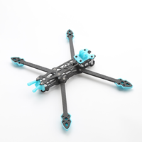 MARK4 Cadre en fibre de carbone édition HD 7 pouces avec bras de 5 mm Kit de cadre FPV Quadricoptère Télécommande Pièces de bricolage