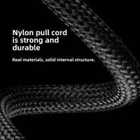Câble réseau multimédia rond en nylon tressé TPE amplifié pour charge et données, Mini-USB, Micro-USB doré, pour téléphone