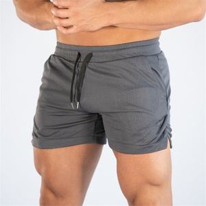 Pantalones Cortos de Lona Tejida 100% Algodón Transpirables Casuales para Hombre, Elásticos, Tallas Grandes, con Cremallera, Estilo Biker, con Logotipo Estampado, Color Liso - Product Image 4