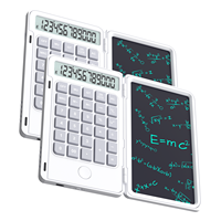 HX Livraison Gratuite Calculatrice Graphique Électronique Numérique Tablette d'Écriture LCD 12 Chiffres Bloc-Notes Type-C Tableau de Gribouillage