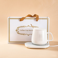 Vente flash : Tasse à café intelligente avec chauffe-tasse et contrôle de la température, logo personnalisé, chauffe-tasse pour le bureau, l'école, cadeau personnel