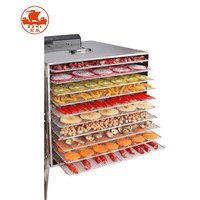 Aanpasbare fruit- en groentedroger, draagbare voedseldroger & vleesdroogmachine, bananen-droger, kleurrijke fruit- en groentedroger