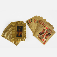 Kartu Bermain Foil Emas 999.9 Kartu Poker Kustom untuk Hadiah