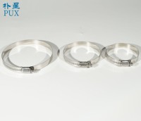 Collier de serrage de type américain 12,7 mm en acier inoxydable 201, épaisseur 0,6 mm, réglable pour tuyau automobile