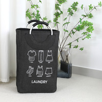 Panier à linge rectangulaire moderne personnalisé à grande capacité avec poignées en aluminium pour le rangement des vêtements