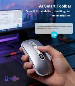 Ratón Inalámbrico con IA, Grabador de Voz y Audio, Ratón Bluetooth Inalámbrico para MacBook/PC/Laptop, Recargable por USB-C de <span class=keywords><strong>2</strong></span>.4GHz - Product Image 2