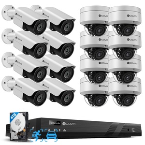 ระบบกล้องวงจรปิดเชิงพาณิชย์ 4COVR <span class=keywords><strong>16</strong></span> ช่องสัญญาณ 4K PoE <span class=keywords><strong>NVR</strong></span> พร้อมฮาร์ดดิสก์ 4TB ระบบตรวจจับมนุษย์ด้วย AI กล้อง IP แบบมีสาย 8MP ซูม <span class=keywords><strong>16</strong></span> เท่า พร้อมระบบมองเห็นในเวลากลางคืน - Product Image 1