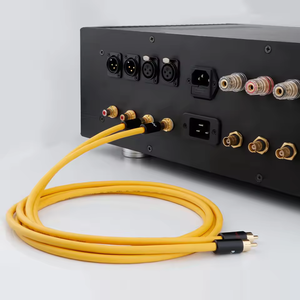 Câble audio coaxial <span class=keywords><strong>RCA</strong></span> en cuivre sans oxygène haute pureté violet, avec fiches plaquées or et gaine en PVC, pour connexion d'amplificateur et d'enceintes Hi-Fi - Product Image 4