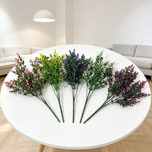 Bouquet de lavande artificielle Paulon, 34 cm de haut, 18 cm de large, en plastique, pour mariage, décoration de la maison, accessoires de photographie - Product Image 1