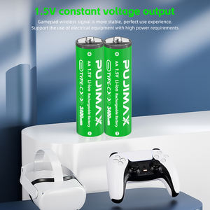 แบตเตอรี่ลิเธียมไอออนแบบ2 in 1 Type-C มีสายชาร์จแบตเตอรี่ลิเธียมไอออนขนาด1.5โวลต์ AA - Product Image 4