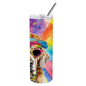 แก้วน้ำสแตนเลสทรงเพรียว Weimaraner Hippie Dawg - Product Image 2