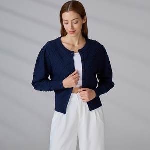 Pull Femme Classique à Boutons, Anti-rétrécissement, Tricot Confortable à Manches Longues, Cardigan en Laine pour Femme – Vente en Gros - Product Image 3