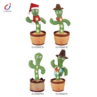 Cactus dansant interactif pour enfants, parlant, en peluche, 120 chansons, charge USB, cactus dansant, chantant et se balançant, jouet en peluche
