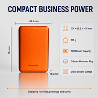 Batterie externe en alliage d'aluminium magnétique 10000mAh, aimant puissant N52, 30W USB-C PD, charge sans fil 15W, batterie portable