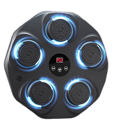 Machine de boxe musicale murale intelligente pour entraîneur avec cible électronique et gants pour salles de sport à domicile