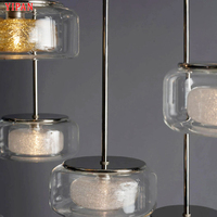 Lampe à suspension en verre Créativité personnalisée Département des ventes Table de sable Lustre à led décoratif