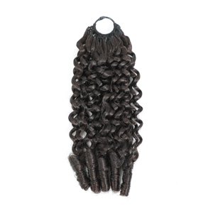 Cheveux humains bouclés birmans pour tresses au crochet, tresses bohèmes, extensions de cheveux humains 100% naturels, cheveux humains au crochet Miracle Knots - Product Image 1