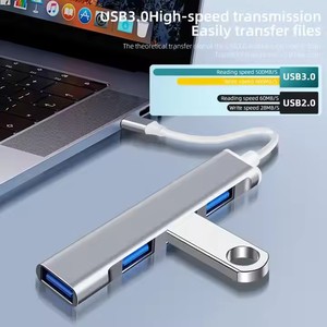 Venta al por mayor de fábrica <span class=keywords><strong>USB</strong></span> C HUB 3,0 2,0 tipo C 3,1 <span class=keywords><strong>Multi</strong></span> 4 puertos Splitter <span class=keywords><strong>Usb</strong></span> C Hub 4 puertos para Pc ordenador <span class=keywords><strong>port</strong></span>átil <span class=keywords><strong>port</strong></span>átiles - Product Image 3