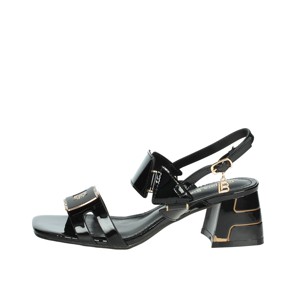 Sandali con tacco neri 9039 - Product Image 1