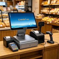 Système de caisse enregistreuse tout-en-un en aluminium de 15,6 pouces, système POS imperméable et anticorrosion, machine de caisse pour restaurant