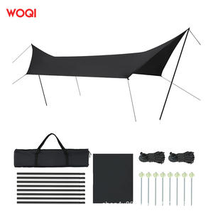 ผ้าใบกันน้ำสำหรับตั้งแคมป์ Woqi ขนาด 545x290 ซม. ทำจากผ้า Oxford กันน้ำ รูปทรงสี่เหลี่ยม พร้อมห่วงร้อยและสมอบกสำหรับใช้งานกลางแจ้ง - Product Image 1