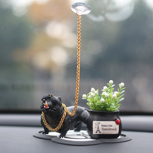 Bully Dog Car Ornament Resin Cartoon Decor Vehicle Center Console Decoration - Product Image 4