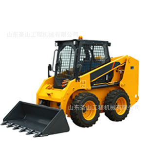 Minicargadora de orugas con motor de gasolina, color negro, radio de giro corto, para limpieza de caminos agrícolas - Product Image 4