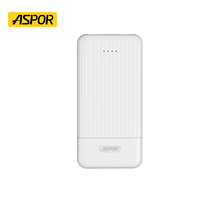 ASPOR A323 Station de charge portable transparente 10000 mAh Mini Power Bank à charge rapide Prix usine