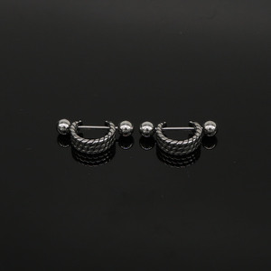 Yunnique Geometric Stainless Steel Hoop Earrings Open Circle Fashion Jewelry for Women Men Guangzhou - Product Image 3