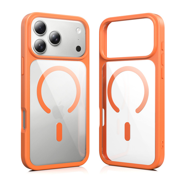 iPhone 16 17 18 Pro Max Case Clear Magnetic Phone Case TPU PC Transparent Back Anti Yellow Shockproof Protective Mobile Cover
