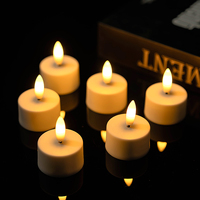 Ensemble de bougies chauffe-plat LED à télécommande en plastique en gros, rechargeables, sans flamme, écologiques, recharge USB, décoration de la maison