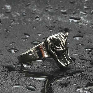 Men's Stainless Steel Dragon <b>Ring</b> <b>Silver</b> Animal Shape Retro Punk Style Jewelry Gift 26017 - Product Image 2