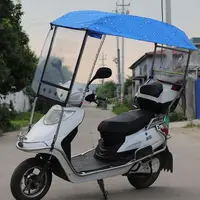 Квадратный зонт для электровелосипеда, уличный Ветрозащитный Зонт от дождя, для мотоцикла, скутера