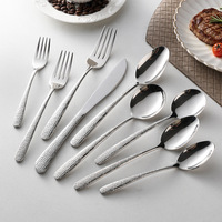 Ensemble de couverts de table occidentaux réutilisables écologiques en acier inoxydable 304 pour hôtel, restaurant, restauration, vente en gros