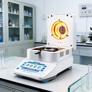 Balanza <span class=keywords><strong>de</strong></span> Laboratorio con Pantalla Táctil <span class=keywords><strong>de</strong></span> Alta Precisión <span class=keywords><strong>de</strong></span> 0.001g, <span class=keywords><strong>Medidor</strong></span> <span class=keywords><strong>de</strong></span> <span class=keywords><strong>Humedad</strong></span> Halógeno para Alimentos y Bebidas - Product Image 1