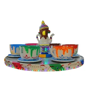 Amusement equipment Luxury rotary coffee cup family teacup ride for sale