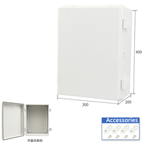 Boîtier à charnières en plastique ABS étanche IP66 de 400x300x200mm avec plaque de montage et support